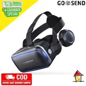 Shinecon 6.0 VR Box Virtual Reality Glasses dengan Headphone