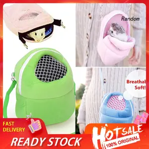 Tas Pou Portable Bahan Mesh Breathable Untuk Membawa Hamster