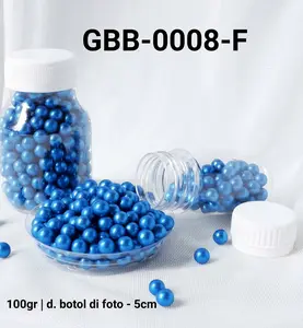 GBB-0008-F Sprinkles sprinkle sprinkel 100 gram mutiara metalik biru