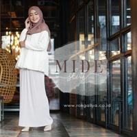 Gambar Original Mide Skirt by Rokgaliya : Black, Mocca, Grey, Navy, Cream dari RASTAGEDON SHOP Kab. Indramayu 4 Tokopedia