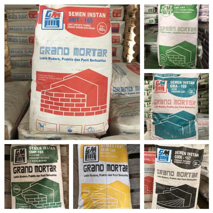 Gambar SEMEN INSTAN THINBED / PEREKAT BATA RINGAN GRAND MORTAR dari ANEKASTEEL Kota Tangerang Selatan Tokopedia