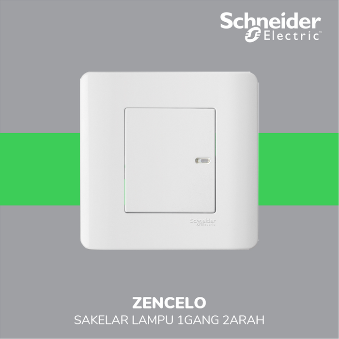 Gambar Schneider Saklar Datar 1 Gang 2 Arah Zencelo - E8431_2_WE_G3 dari Smart Power Solution Kota Administrasi Jakarta Barat Tokopedia