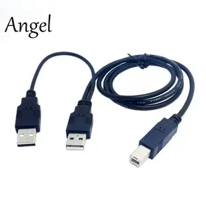 Kabel Dual USB 2.0 Male to Standard B Male 80cm untuk Printer &