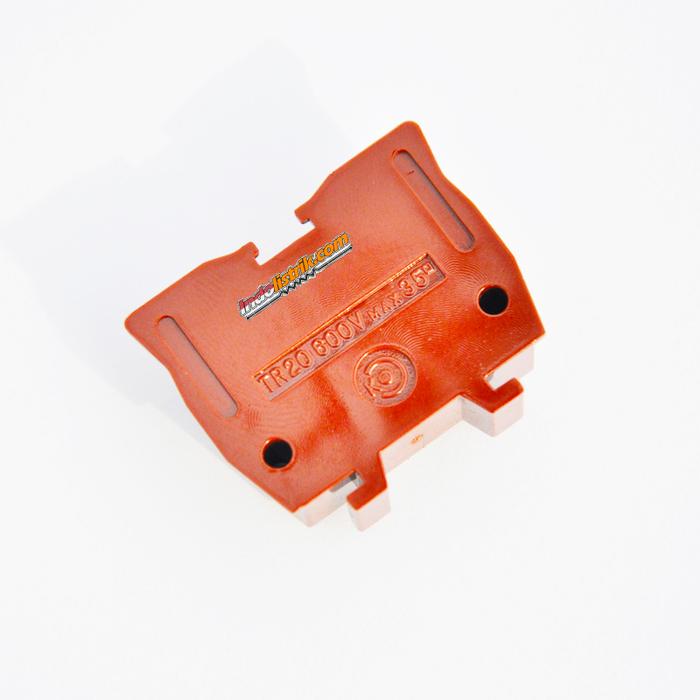 Gambar End Plate untuk Terminal Block TR - 20 Coklat TAB Model Kasuga ASLI dari INDOLISTRIK OFFICIAL TNG Kota Administrasi Jakarta Pusat Tokopedia