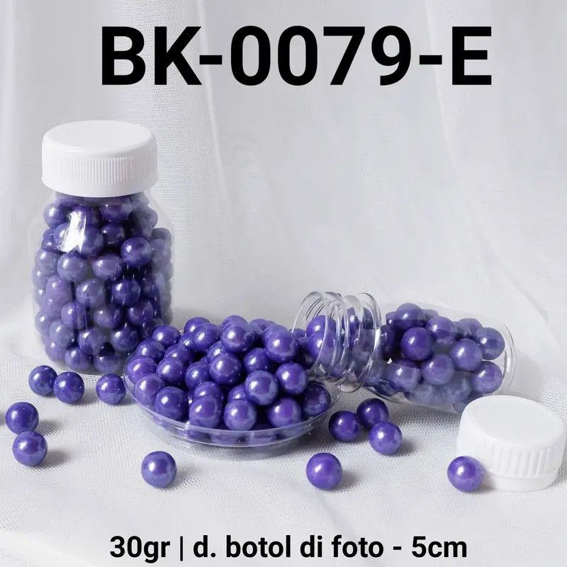 BK-0079-E Sprinkles sprinkle sprinkel 30gr 30 gram mutiara ungu 0