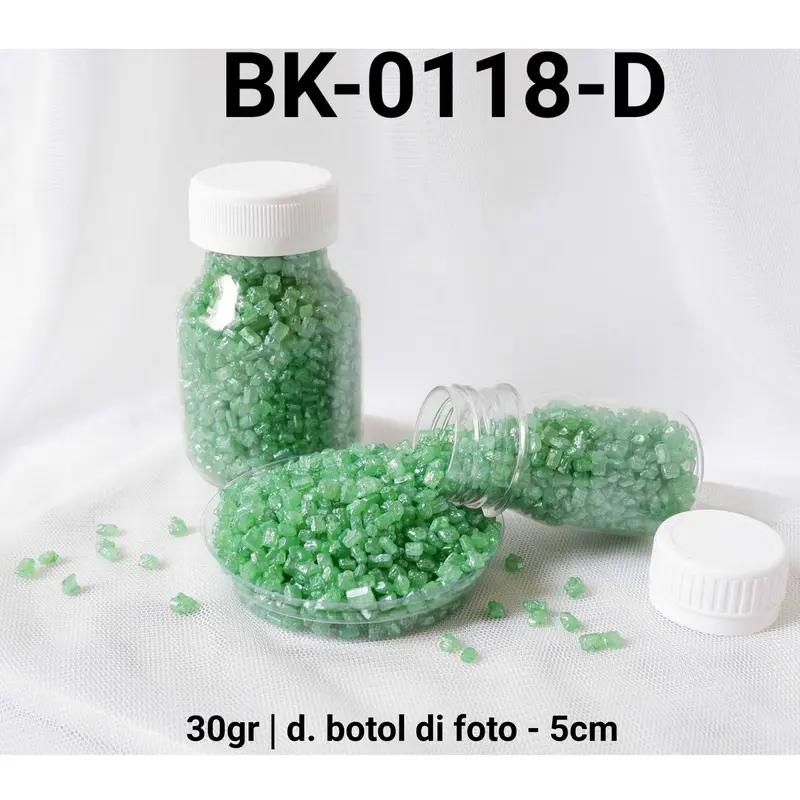 BK-0118-D Sprinkles sprinkle sprinkel 30 gram batu permata hijau 0