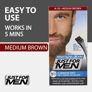 Just For Men Brush-In Color Gel - Medium Brown 1 pc