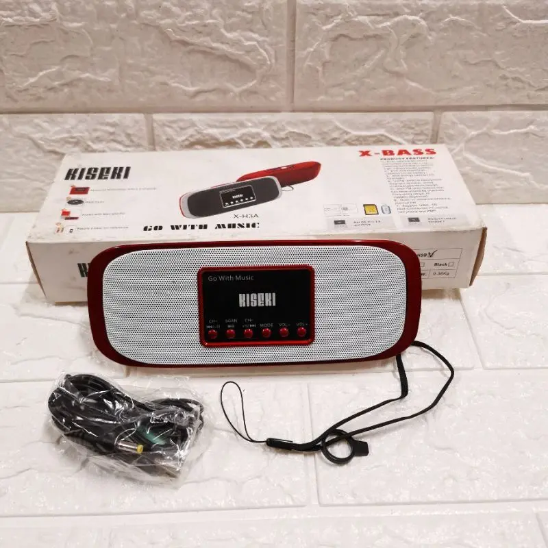 KISEKI X H3A BASS PORTABLE MINI SPEAKER KECIL USB SD CARD MP3