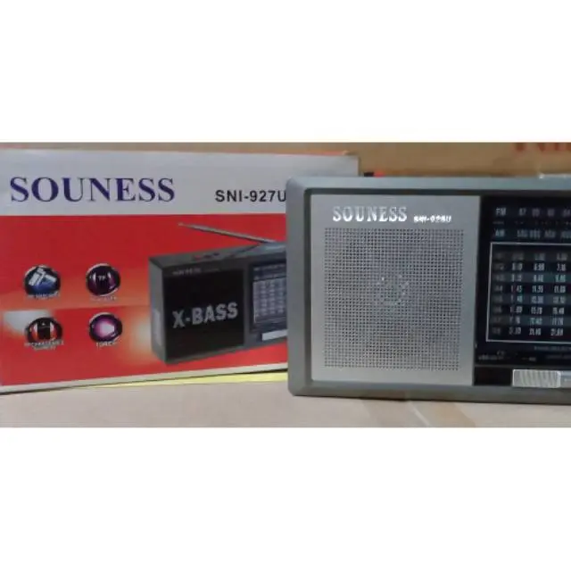 RADIO SOUNESS SNI 927 U X BASS PORTABLE FM AM SW 10 BANDS