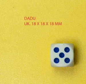 DADU / DICE UK. 18 X 18 X 18 MM ( 1 PACK = 5 PCS )