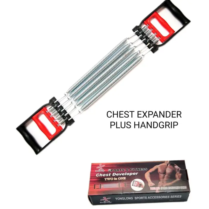 Alat Fitnes Chest Expander Treksando Plus Handgrip