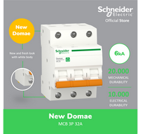 Gambar Schneider Electric NEW DOMAE MCB 32A 3P - DOMF01332 - Schneider Electric NEW DOMAE MCB 32A 3P-DOMF01332 dari Schneider Electric Indonesia Kota Administrasi Jakarta Timur 1 Tokopedia