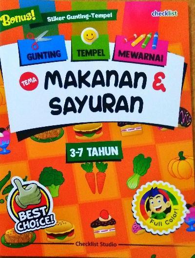 Gambar Gunting, Tempel, Mewarnai Tema Makanan & Sayuran dari KETEMUBUKUONLINE Kab. Sleman Tokopedia