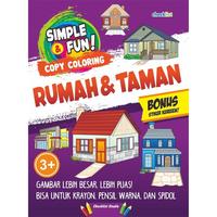 Gambar Simple & Fun! Copy Coloring Rumah & Taman dari KETEMUBUKUONLINE Kab. Sleman 1 Tokopedia