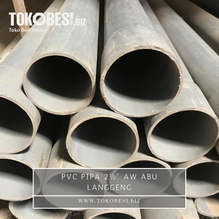 Gambar PVC Pipa 2½" AW Abu merk Langgeng dari Teguh tokobesi Kota Bandung Tokopedia