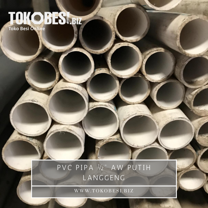 Gambar PVC Pipa ½" AW Putih Langgeng dari Teguh tokobesi Kota Bandung Tokopedia