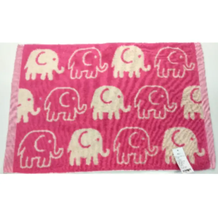KESET KAMAR MANDI MOTIF ELEPHANT 40X60 CM PINK