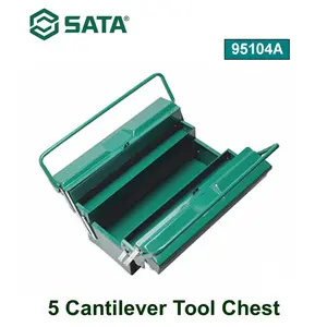SATA 5 Cantilever Tool Box Chest 95104A Susun Galvanized Steel Phosphate Rush Resistant 0.9mm Tebal Body Handle Nyaman