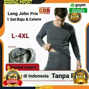 LongJohn Baju Pakaian Dalam Musim Dingin Winter tebal Pria Cowok Cowo