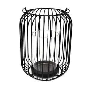 INFORMA - TEMPAT LILIN - CANDLE HOLDER H49 18X16.8X21.5CM BLACK