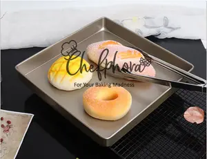 Chefphora Loyang Oven Bolu Gulung Persegi Kotak Baking Roti Tray 28cm