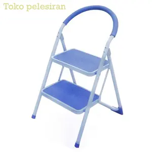 Krisbow Tangga Lipat Besi Dengan 2 Anak Tangga - Biru