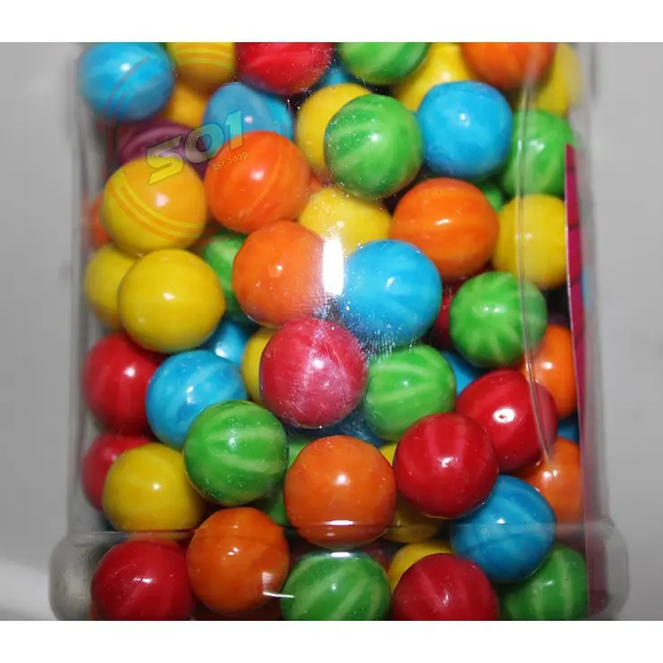 Permen Karet Bola Mini Play Gum Bubble Gum Tutti Frutti Toples 200 Pcs 2