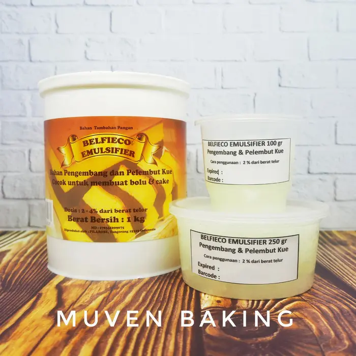 Emulsifier Kue Belfieco 250 Gr / Pengemulsi Pengembang Pelembut 4