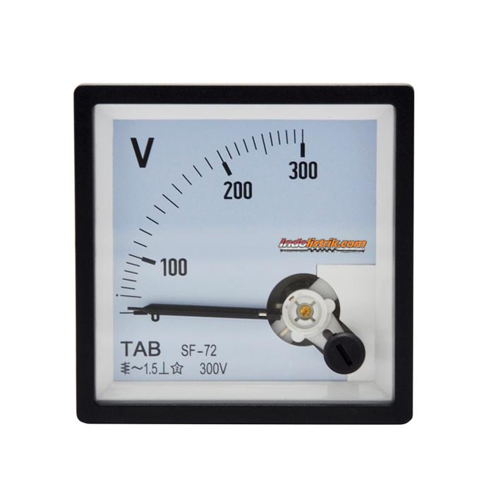 Gambar Voltmeter Analog 300V AC 72 x 72 TAB dari INDOLISTRIK OFFICIAL TNG Kota Administrasi Jakarta Pusat Tokopedia