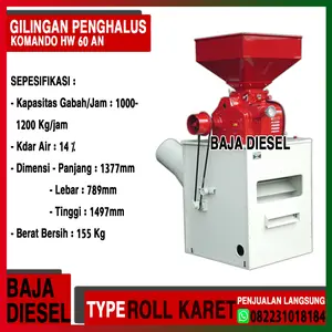 (COMMANDO HW 60 AN) Gilingan Penghalus Kulit Gabah