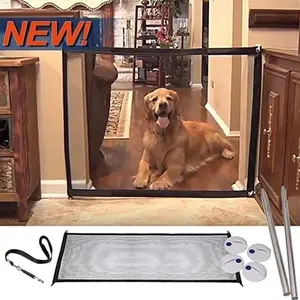Magic Mesh Pet Dog Cat Gate Door Barrier Safe Net Guard Original