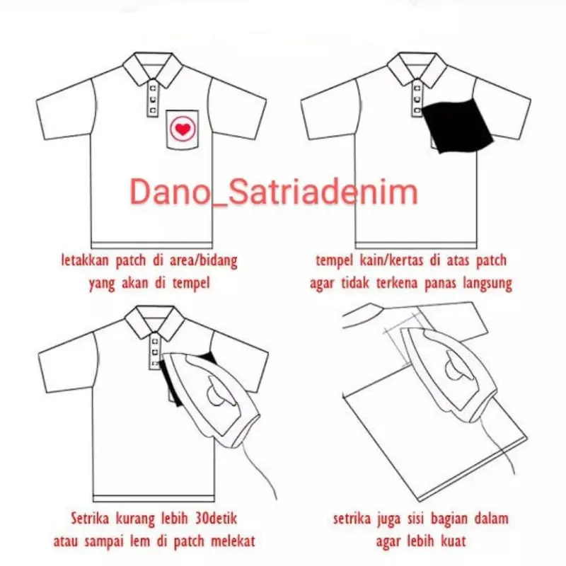Lem Patch Setrika Eceran Lem Kertas Setrika Khusus untuk Patch Bordir Iron Ukuran Satu Lembar 8x9 cm Termasuk Murah dan Ingsyaalloh Nempel 100% 2