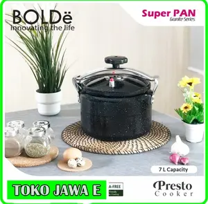 BOLDe Super Pan Granite Presto Kapasitas 7 Liter - Warna Hitam