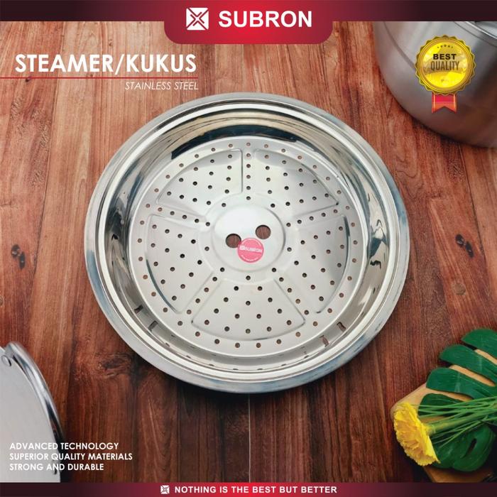 Gambar SUBRON Steamer Alas Kukus Besar 34cm Tebal Tatakan Kukusan Wajan Panci dari SUBRON KITCHENWARE Kab. Bandung Tokopedia