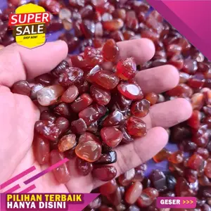 BATU CARNELIAN Crystal CHIPS BESAR 100GRAMS * Bisa COD