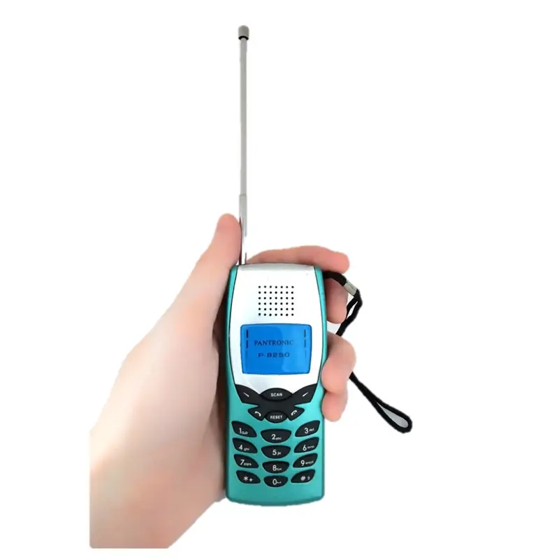 Radio FM Auto Scan Radio Mini Radio Bentuk Handphone Free Baterai 4
