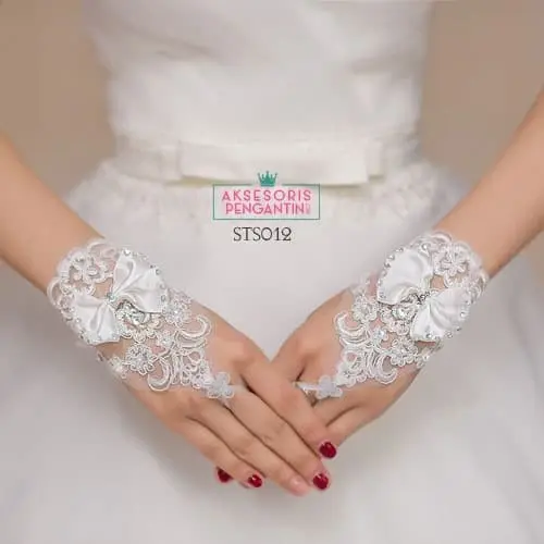 Gambar Sarung Tangan Pengantin Modern l Fingerless l Aksesoris wanita STS 012 dari Aksesoris Pengantin Online Kota Surabaya 4 Tokopedia