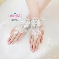 Gambar Sarung Tangan Pengantin Modern l Fingerless l Aksesoris wanita STS 012 dari Aksesoris Pengantin Online Kota Surabaya 3 Tokopedia