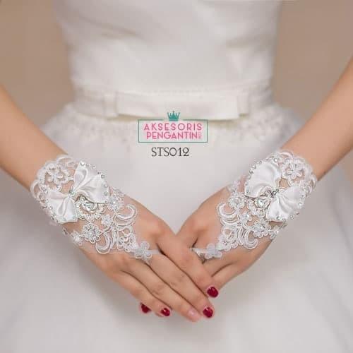 Gambar Sarung Tangan Pengantin Modern l Fingerless l Aksesoris wanita STS 012 dari Aksesoris Pengantin Online Kota Surabaya Tokopedia