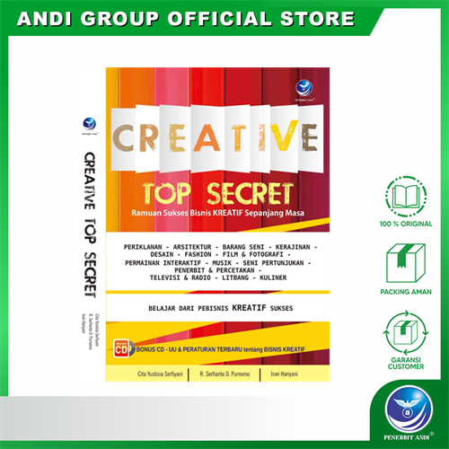 Gambar Creative Top Secret, Ramuan Sukses Bisnis Kreatif Sepanjang Masa+cd dari Andi Publisher Kab. Sleman Tokopedia