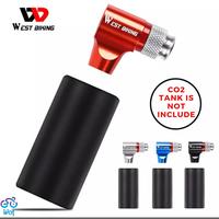 Gambar WEST BIKING CO2 Bike Pump Inflator Bicycle Sleeve Adaptor Pompa Sepeda - Red dari Wof Wheel of Fortune Official Kab. Tangerang 1 Tokopedia