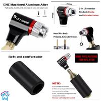 Gambar WEST BIKING CO2 Bike Pump Inflator Bicycle Sleeve Adaptor Pompa Sepeda - Red dari Wof Wheel of Fortune Official Kab. Tangerang 5 Tokopedia
