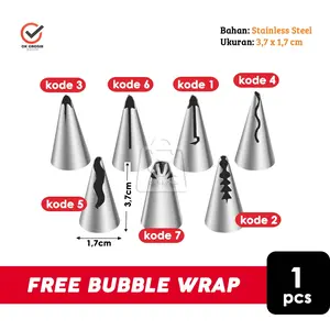 Spuit Gaun / Skirt Piping Nozzles (1pcs)