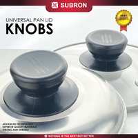 Gambar SUBRON Universal Knob Tutup Panci Wajan Knop Cover Lid Handle Pegangan - Merah Kecil dari SUBRON KITCHENWARE Kab. Bandung 1 Tokopedia