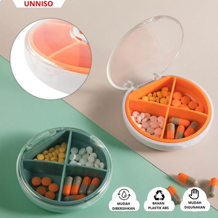 Gambar UNNISO - Kotak Obat Portable 4 Grid KOP6 dari unniso Kota Bandung Tokopedia