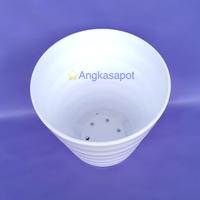 Gambar Pot Bunga Tanaman Mado TIRUS 27 Warna - Putih dari Angkasapot Kota Tangerang 2 Tokopedia