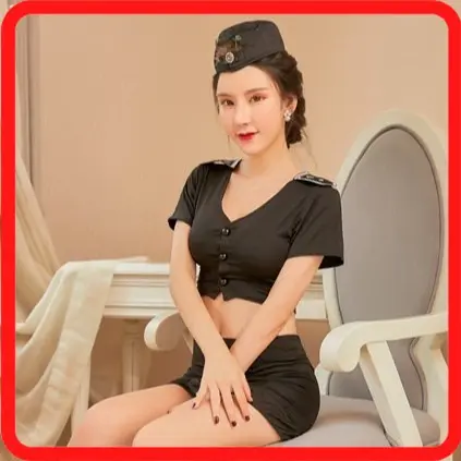 Baju Lingerie Cosplay Pramugari Kostum Seragam Pramugari LCP89024 0