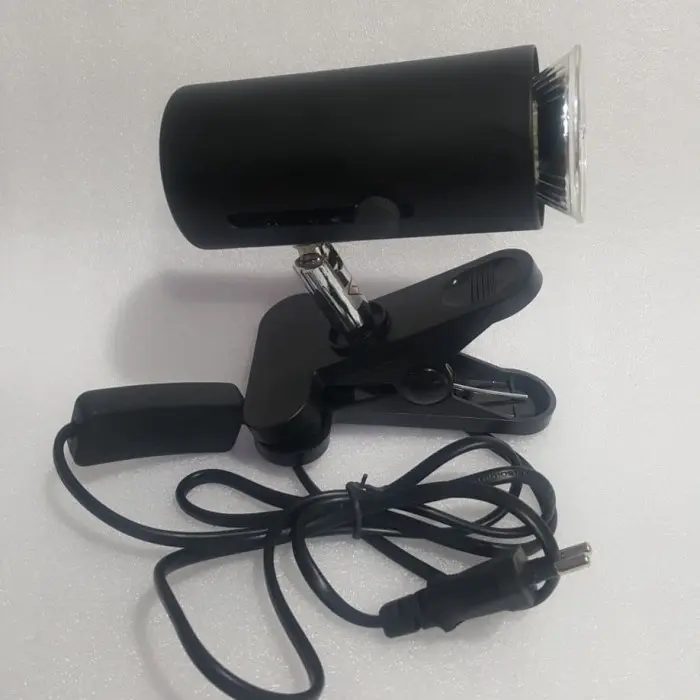 Paket Fitting Jepit Reptile + Lampu Halogen UVA UVB 3.0 2