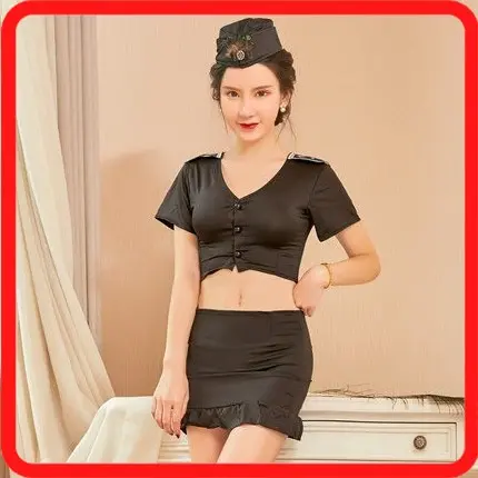 Baju Lingerie Cosplay Pramugari Kostum Seragam Pramugari LCP89024 1