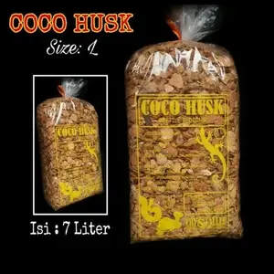 Coco Husk L 7lt cs CocoHusk Large Substrate Alas Kandang Kura Reptile